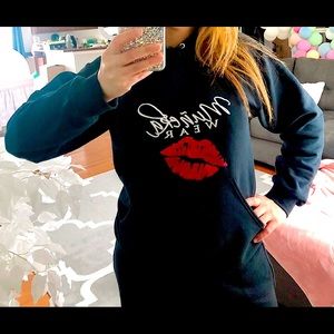 MunekaWear Glitter Kiss Hoodie